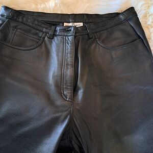 Black Leather Pants
